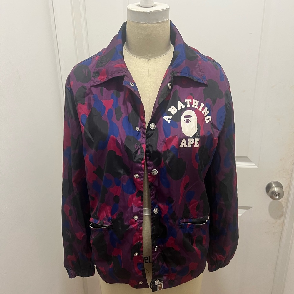 Bathing Ape Jacket- Purple Combo - image 3